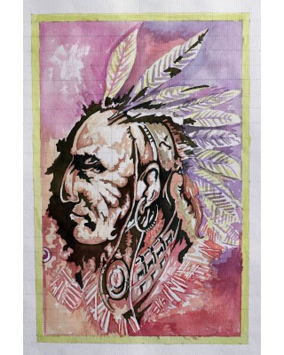 Red Indian Man Art Painting