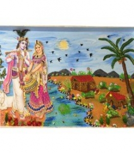 Radha Krishna Paintings Modern Art By Ankita