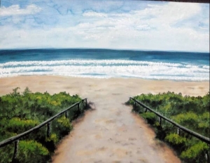 Pathway to the Sea Painting